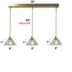 Homeko Stained Glass Pendant Lights
