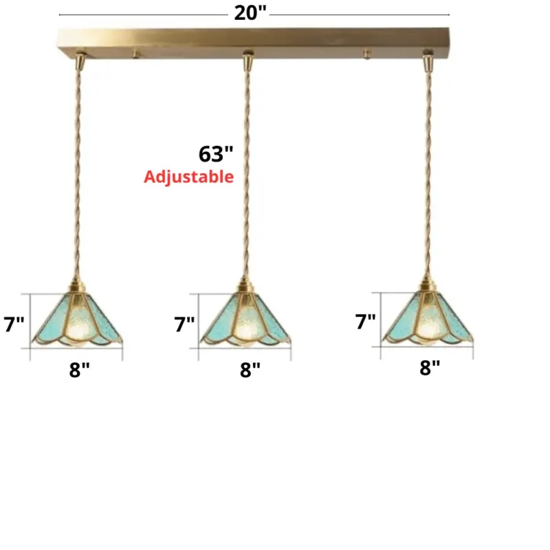 Homeko Stained Glass Pendant Lights