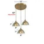 Homeko Stained Glass Pendant Lights