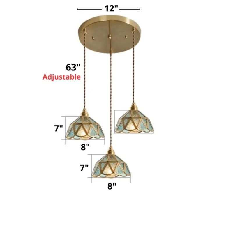 Homeko Stained Glass Pendant Lights
