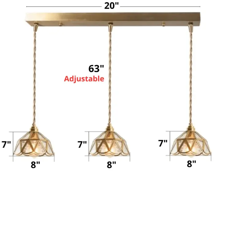 Homeko Stained Glass Pendant Lights