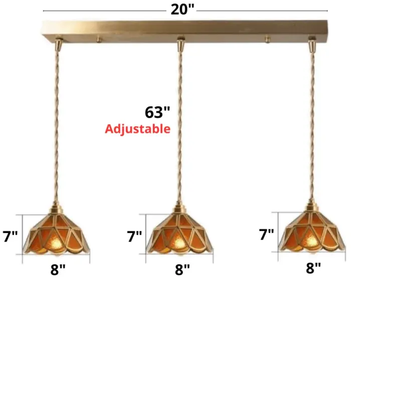 Homeko Stained Glass Pendant Lights