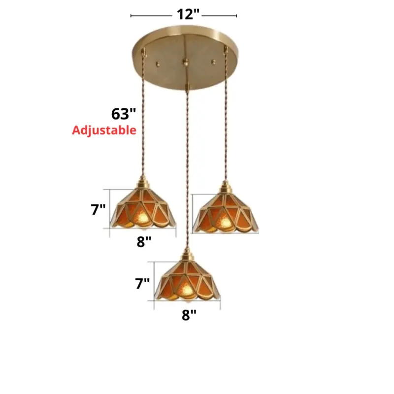 Homeko Stained Glass Pendant Lights
