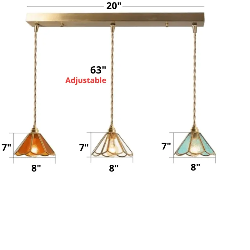 Homeko Stained Glass Pendant Lights
