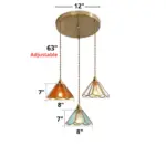 Homeko Stained Glass Pendant Lights