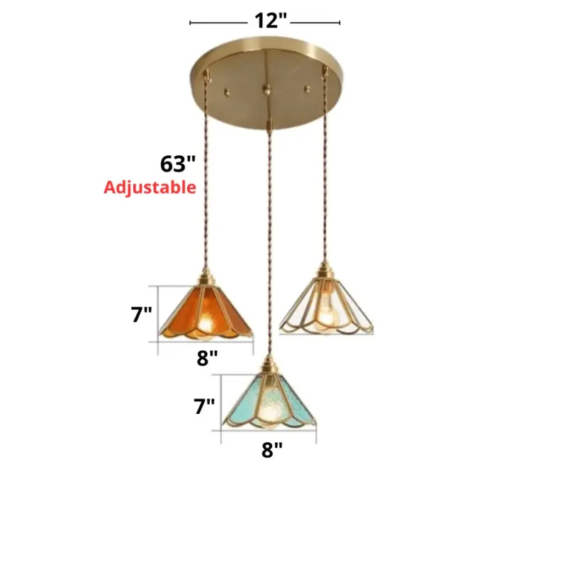 Homeko Stained Glass Pendant Lights