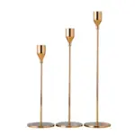 Homeko Stainless Steel Candle Holder Set