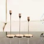 Homeko Stainless Steel Candle Holder Set