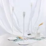 Homeko Stainless Steel Candle Holder Set