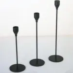 Homeko Stainless Steel Candle Holder Set