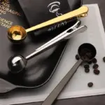 Homeko Stainless Steel Coffee Measuring Spoon And Sealing Clip