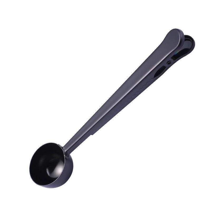 Homeko Stainless Steel Coffee Measuring Spoon And Sealing Clip -