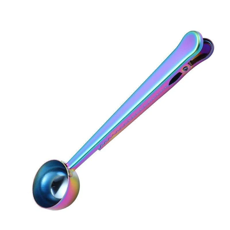 Homeko Stainless Steel Coffee Measuring Spoon And Sealing Clip -
