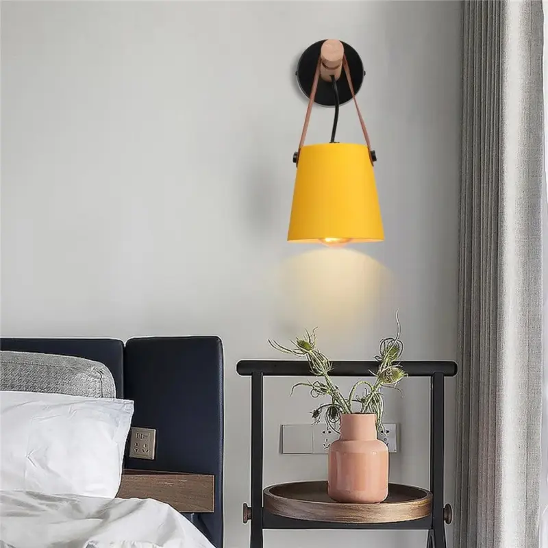 Homeko Strap Wood Wall Lamps