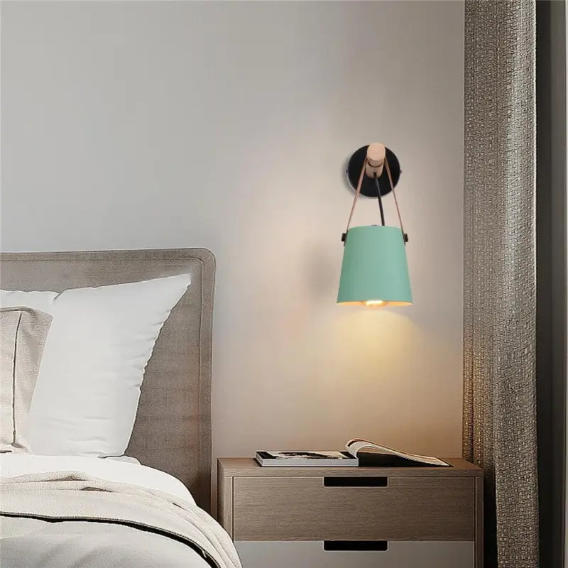 Homeko Strap Wood Wall Lamps
