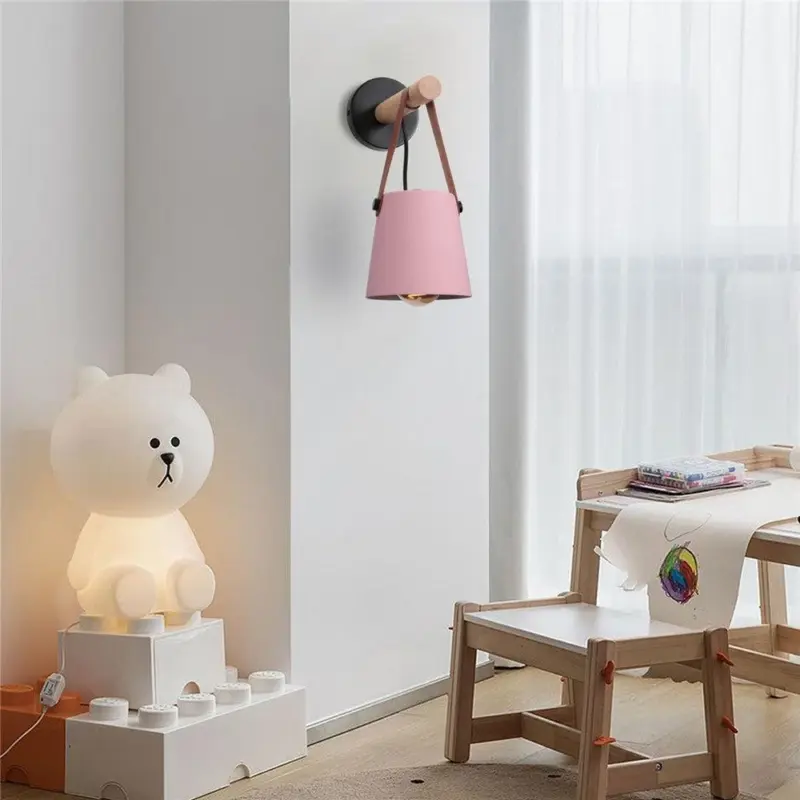 Homeko Strap Wood Wall Lamps