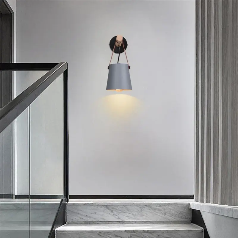 Homeko Strap Wood Wall Lamps