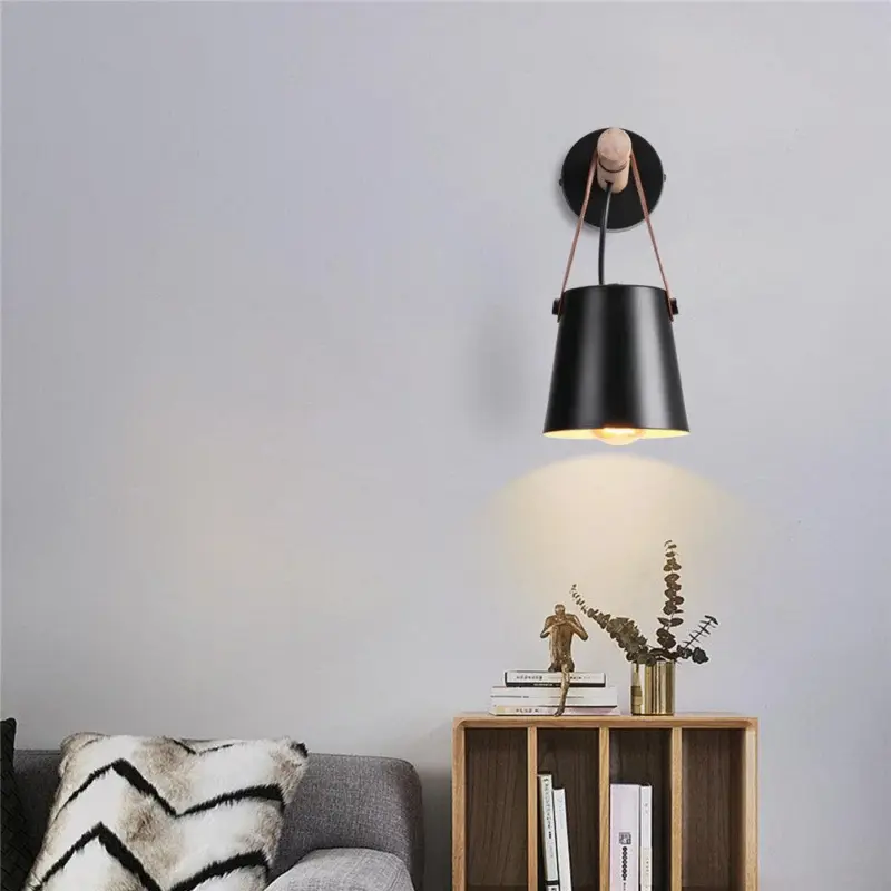 Homeko Strap Wood Wall Lamps