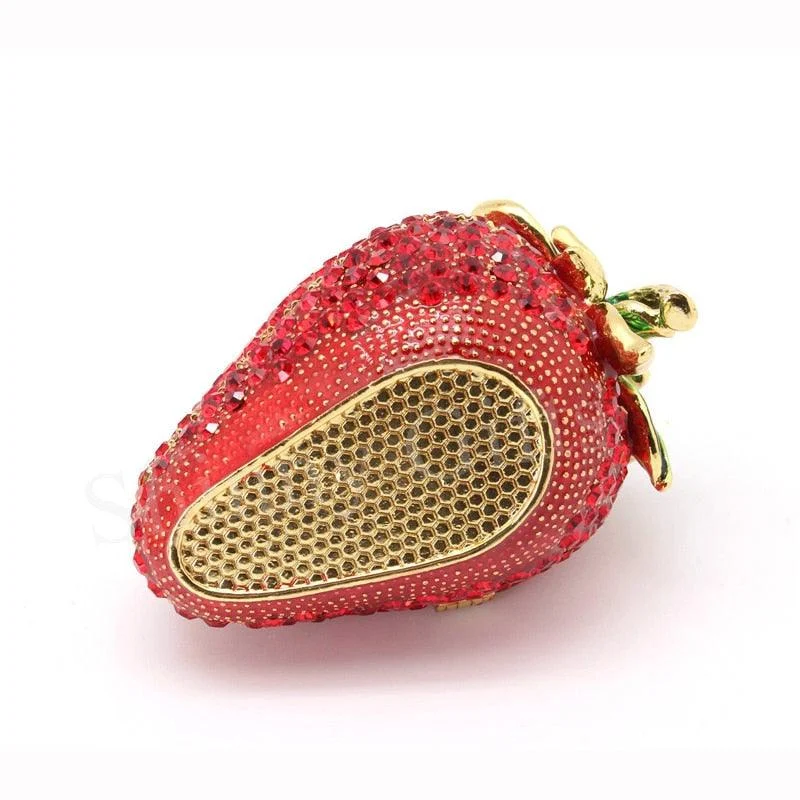 Homeko Strawberry Jewelry And Trinket Box -