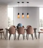 Homeko Stripe Glass Pendant Lights