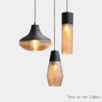 Homeko Stripe Glass Pendant Lights