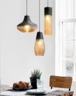 Homeko Stripe Glass Pendant Lights
