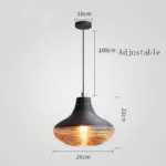 Homeko Stripe Glass Pendant Lights