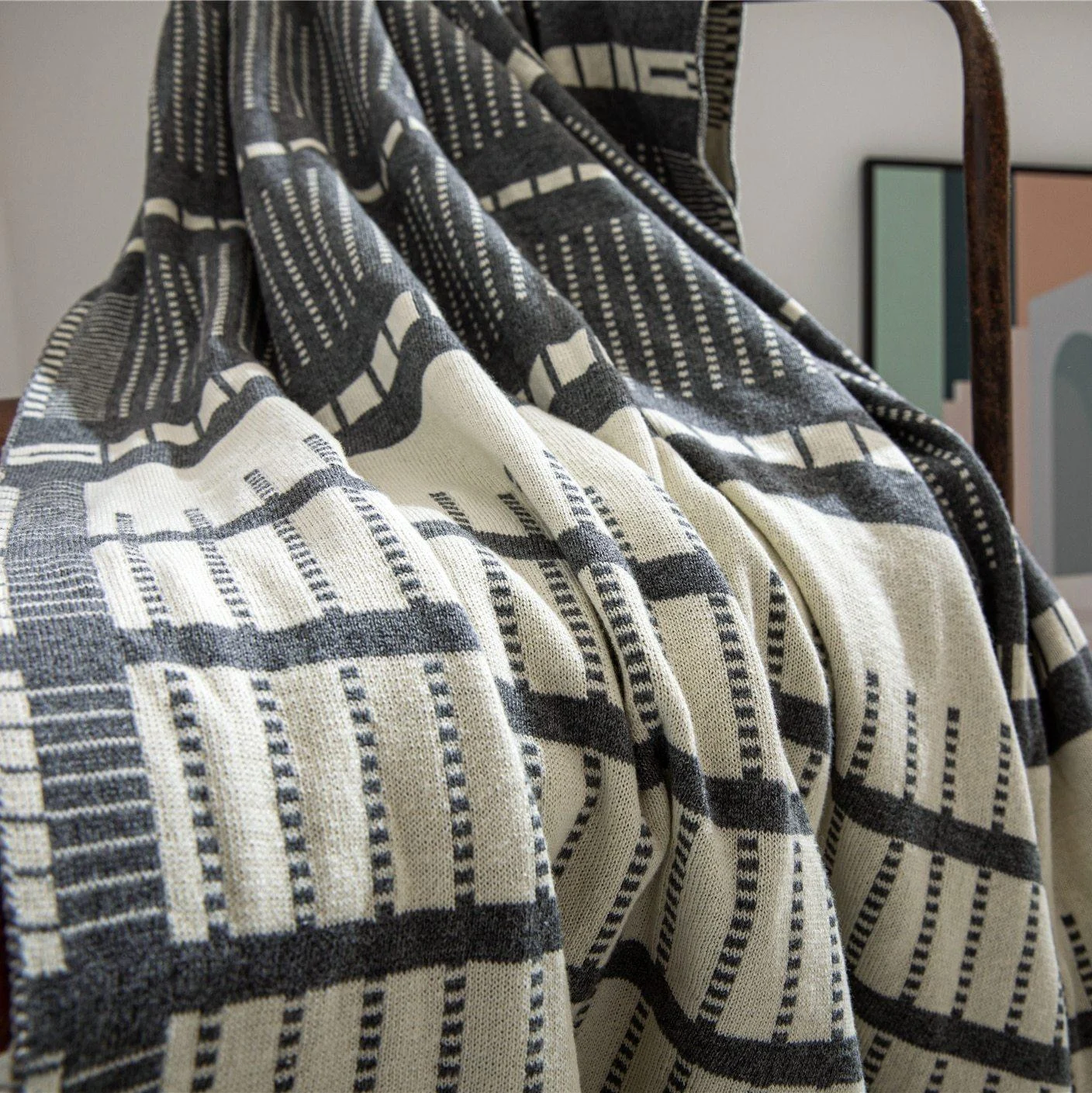 Homeko Striped Throw Blanket -