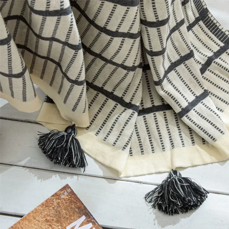 Homeko Striped Throw Blanket