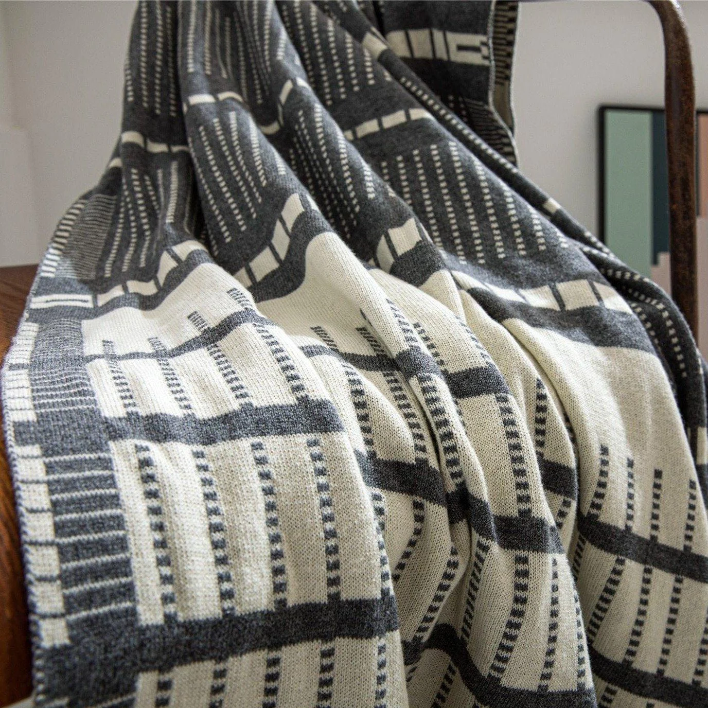 Homeko Striped Throw Blanket -