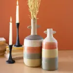 Homeko Striped Vase Set