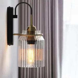 Homeko Style Glass Funnel Wall Lamps