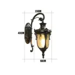 Homeko Style Retro Waterproof Outdoor Wall Lamp