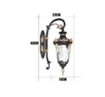 Homeko Style Retro Waterproof Outdoor Wall Lamp