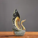Homeko Swan Figurines 2 Piece Set