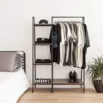 Homeko_Syracuse_Rustic_Wood_and_Metal_Clothes_Racks_-_-4284155 Homeko Syracuse Rustic Wood and Metal Clothes Racks