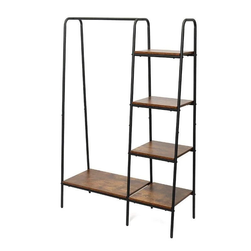 Homeko Syracuse Rustic Wood and Metal Clothes Racks -