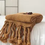 Homeko Tassel Knitted Blanket