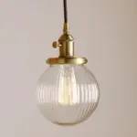 Homeko Textured Glass Globe Pendant Lights