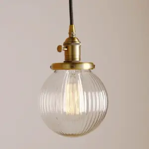 Homeko Textured Glass Globe Pendant Lights