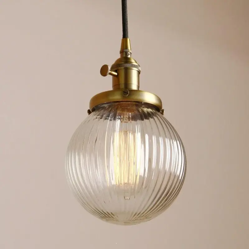 Homeko Textured Glass Globe Pendant Lights