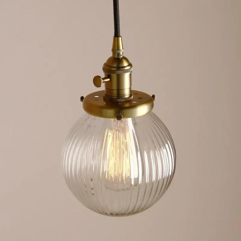 Homeko Textured Glass Globe Pendant Lights