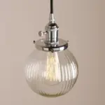 Homeko Textured Glass Globe Pendant Lights