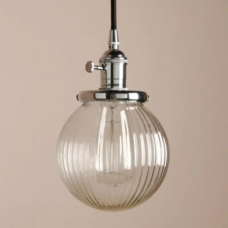 Homeko Textured Glass Globe Pendant Lights