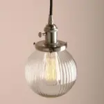 Homeko Textured Glass Globe Pendant Lights