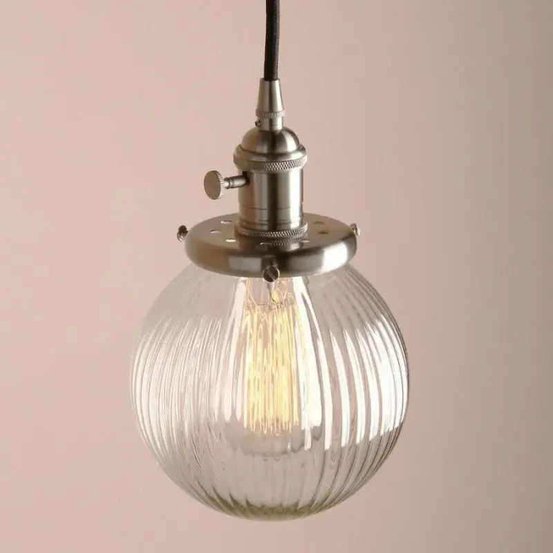 Homeko Textured Glass Globe Pendant Lights