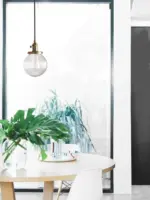 Homeko Textured Glass Globe Pendant Lights
