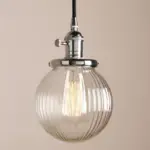 Homeko Textured Glass Globe Pendant Lights
