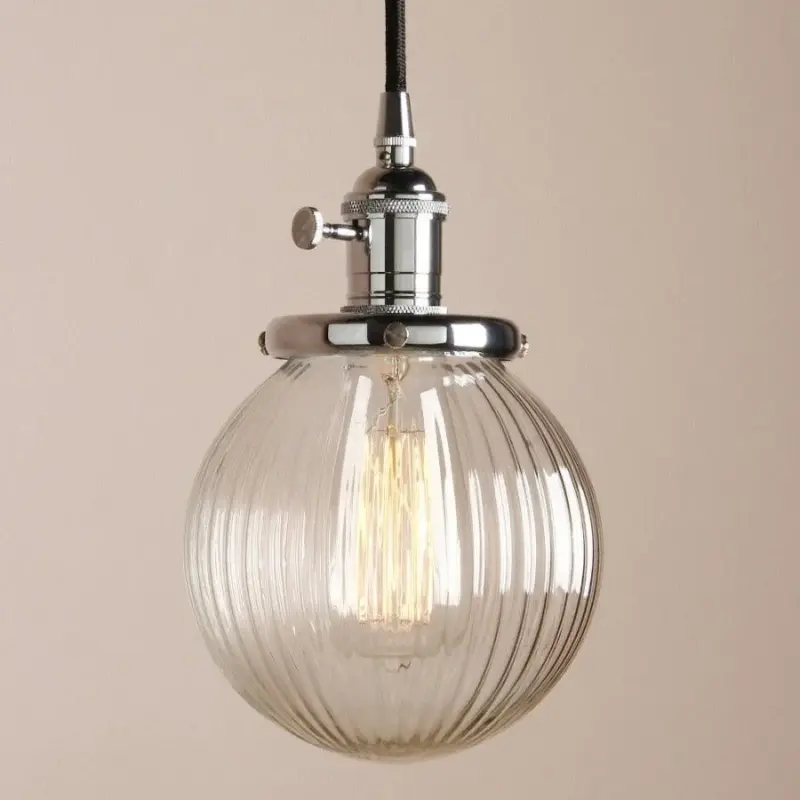 Homeko Textured Glass Globe Pendant Lights
