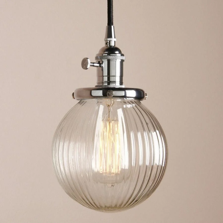 Homeko Textured Glass Globe Pendant Lights -